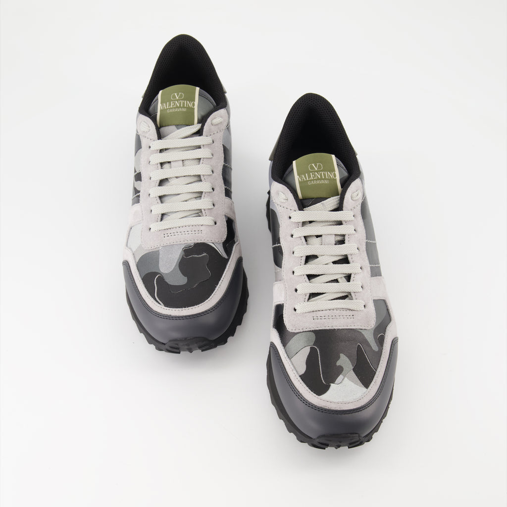 Baskets Baskets Rockrunner Valentino Garavani Gris Homme