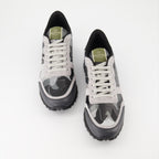 Baskets Baskets Rockrunner Valentino Garavani Gris Homme