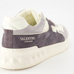 Sneaker Baskets One Stud Valentino Garavani Gris Homme