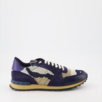 Baskets Baskets Rockrunner camouflage Valentino Garavani Bleu Homme
