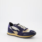 Baskets Baskets Rockrunner camouflage Valentino Garavani Bleu Homme