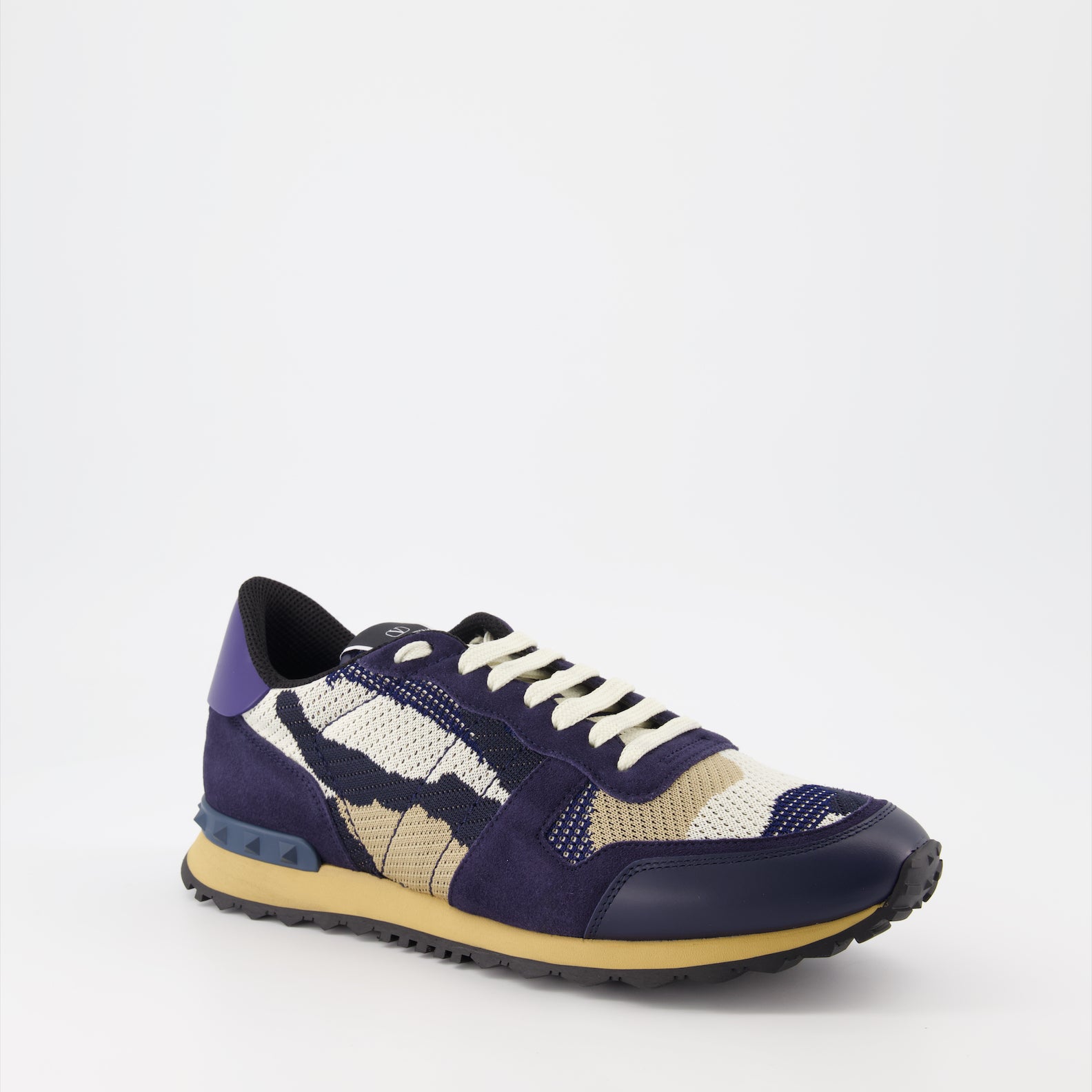 Baskets Baskets Rockrunner camouflage Valentino Garavani Bleu Homme