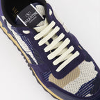Baskets Baskets Rockrunner camouflage Valentino Garavani Bleu Homme