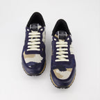 Baskets Baskets Rockrunner camouflage Valentino Garavani Bleu Homme