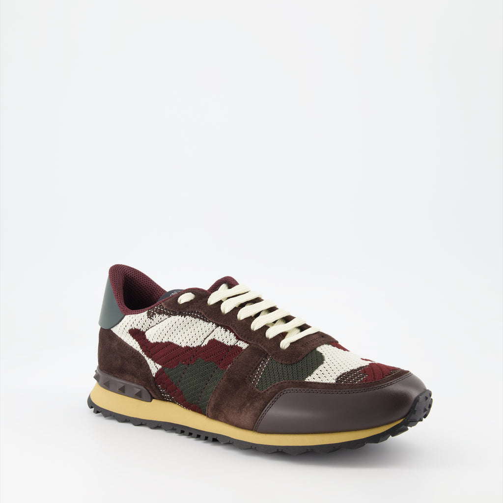 Baskets Baskets Rockrunner Valentino Garavani Marron Homme