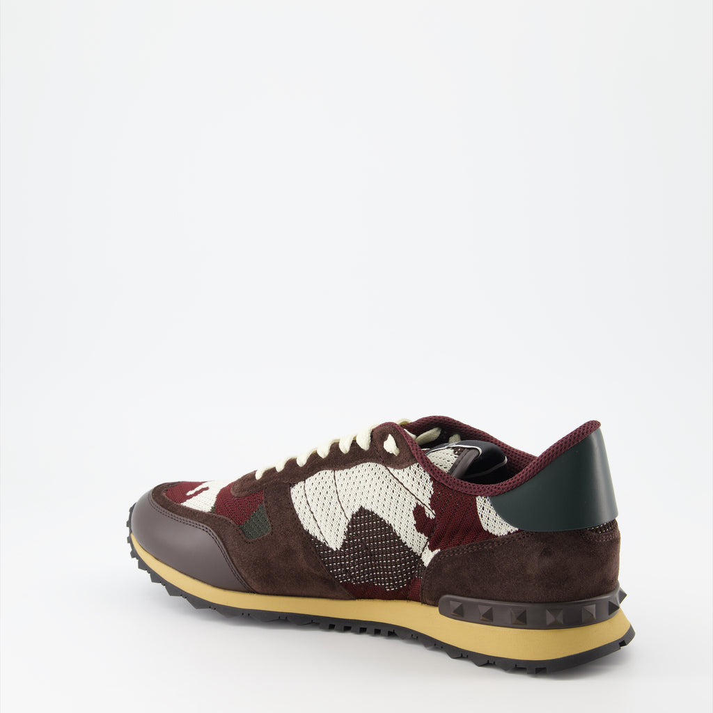 Baskets Baskets Rockrunner Valentino Garavani Marron Homme
