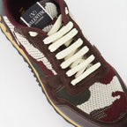 Baskets Baskets Rockrunner Valentino Garavani Marron Homme