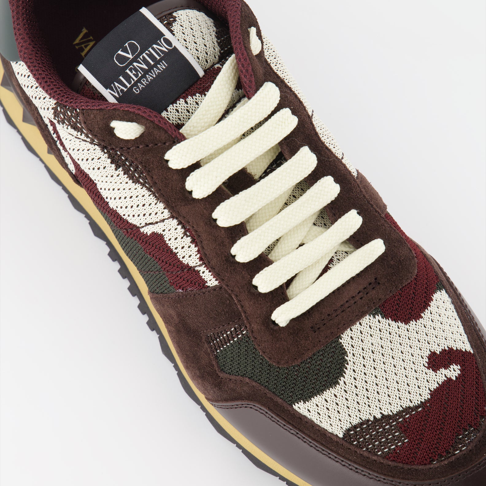 Baskets Baskets Rockrunner Valentino Garavani Marron Homme
