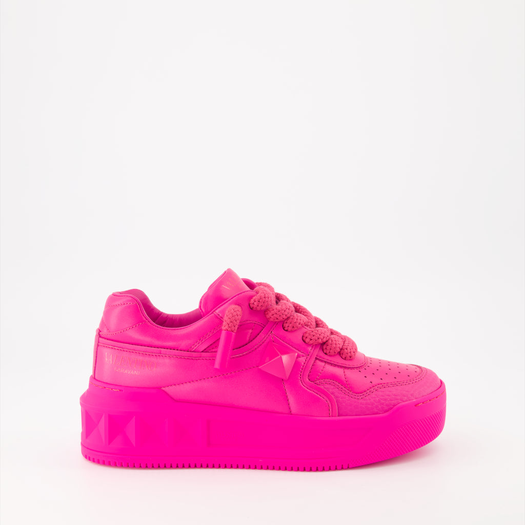 Sneaker Baskets One Stud Valentino Garavani Rosa Femme