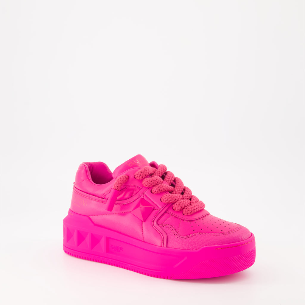 Sneaker Baskets One Stud Valentino Garavani Rosa Femme