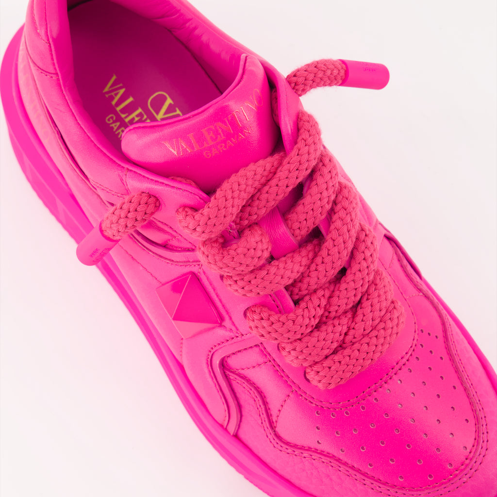 Sneaker Baskets One Stud Valentino Garavani Rosa Femme