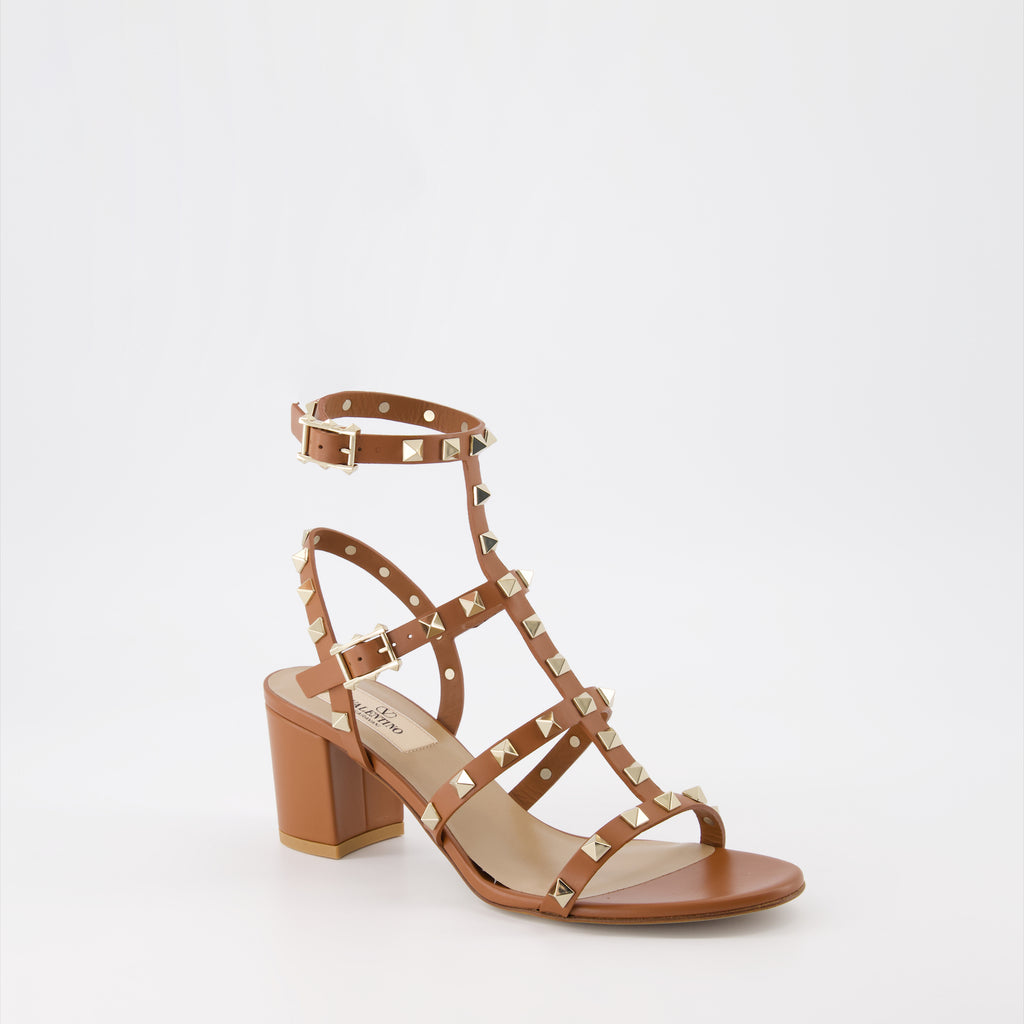 Scarpe aperte Sandales Rockstud Valentino Garavani Marrone Femme