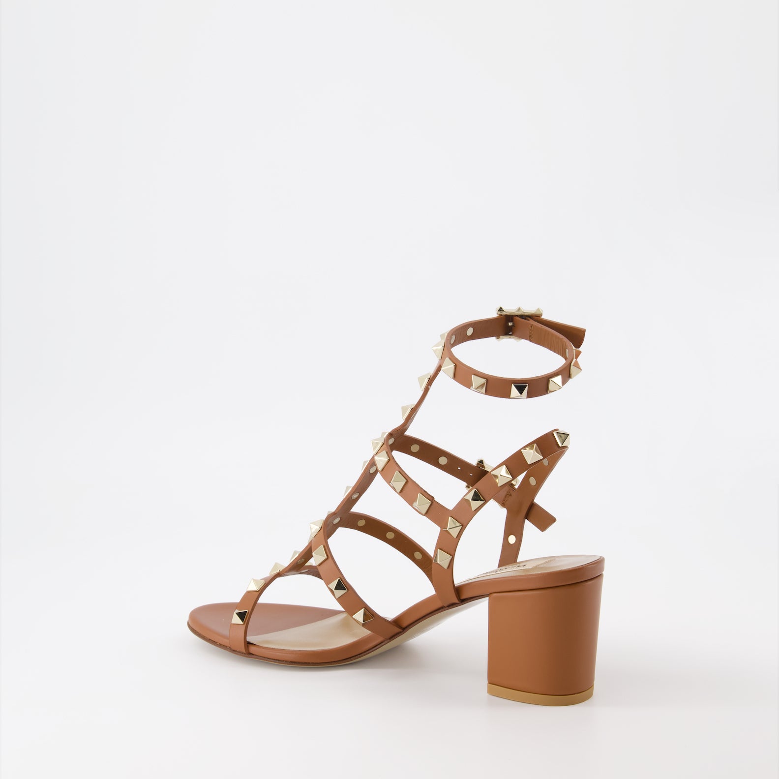 Scarpe aperte Sandales Rockstud Valentino Garavani Marrone Femme