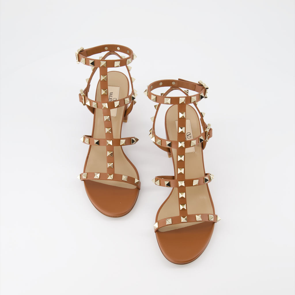 Scarpe aperte Sandales Rockstud Valentino Garavani Marrone Femme