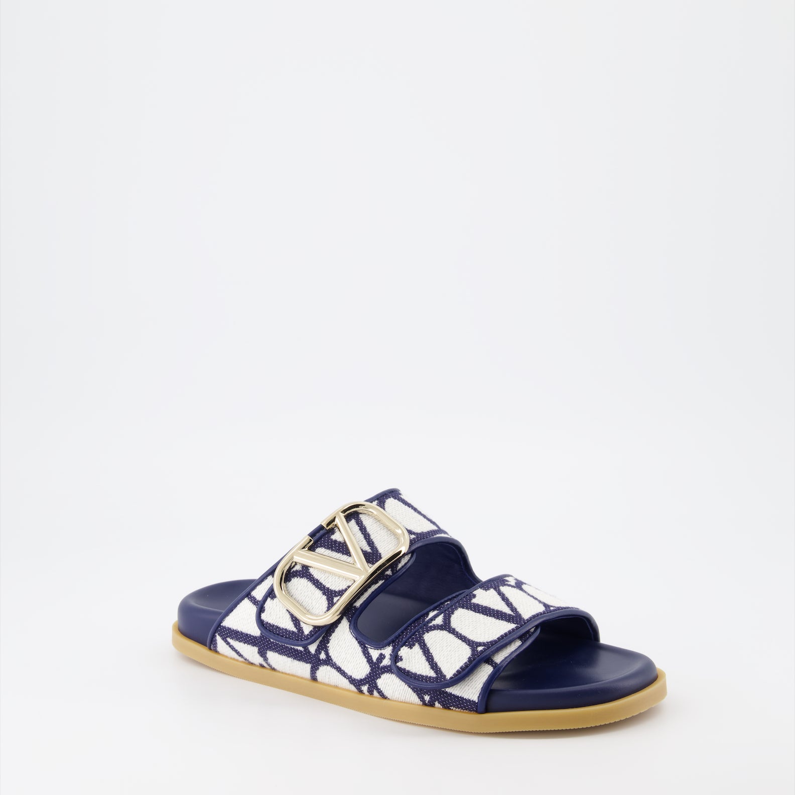 Sapatos abertos Sandales Iconographe Valentino Garavani Azul Femme