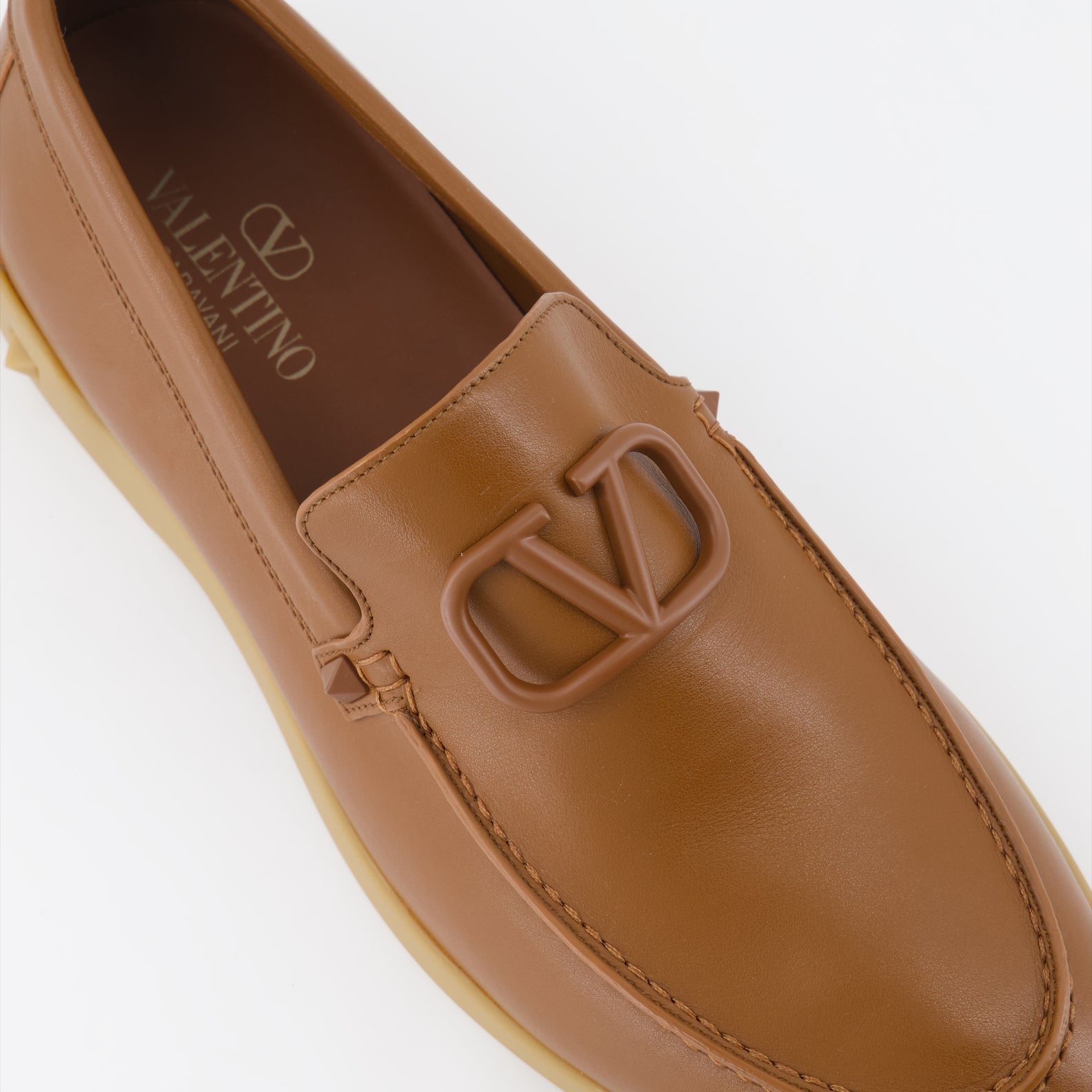 Mocassins Mocassins VLogo Valentino Garavani Marron Homme