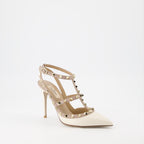 ヒール ロックスタッズ ヒール Valentino Garavani ベージュ 女性