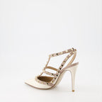 ヒール ロックスタッズ ヒール Valentino Garavani ベージュ 女性