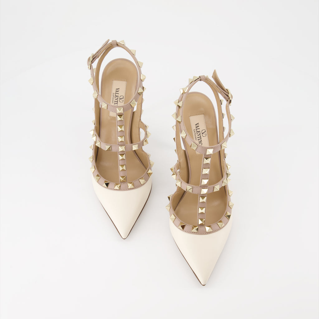 ヒール ロックスタッズ ヒール Valentino Garavani ベージュ 女性
