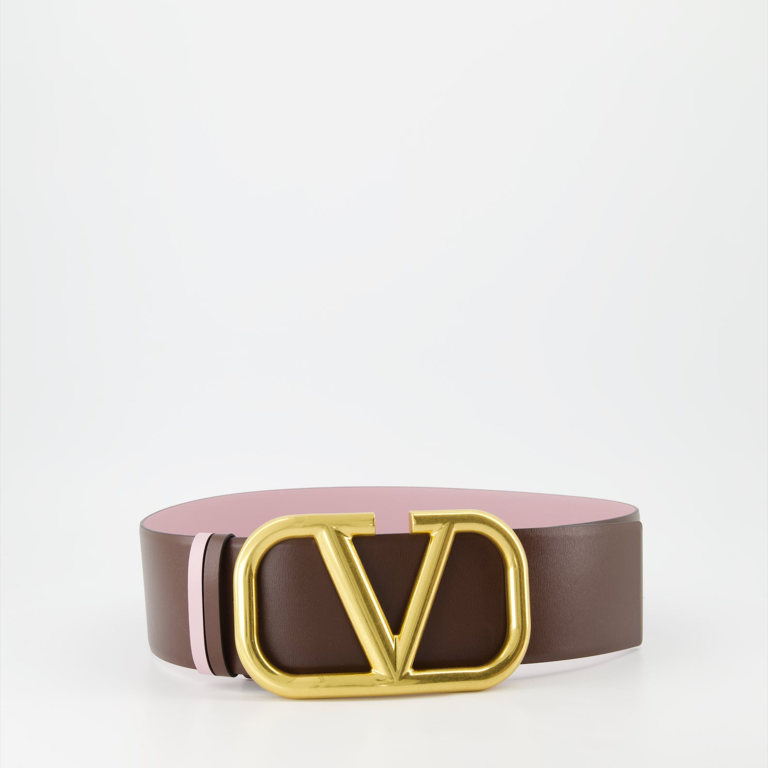 Cintos Ceinture VLogo réversible Valentino Garavani Marrom Femme