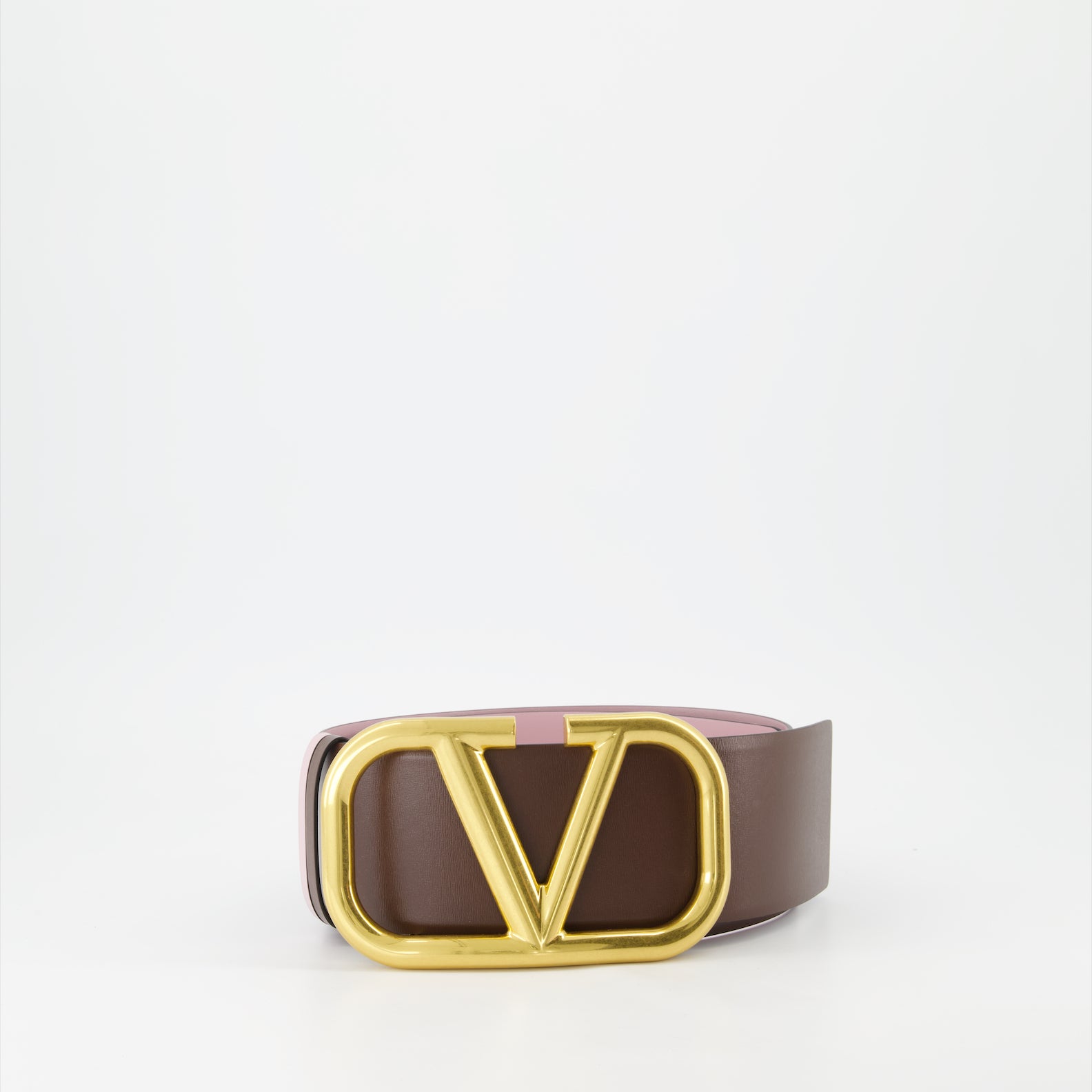 Cintos Ceinture VLogo réversible Valentino Garavani Marrom Femme