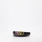 Cintos Ceinture VLogo réversible Valentino Garavani Preto Femme