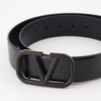 Cintos Ceinture VLogo Signature mat Valentino Garavani Preto Femme