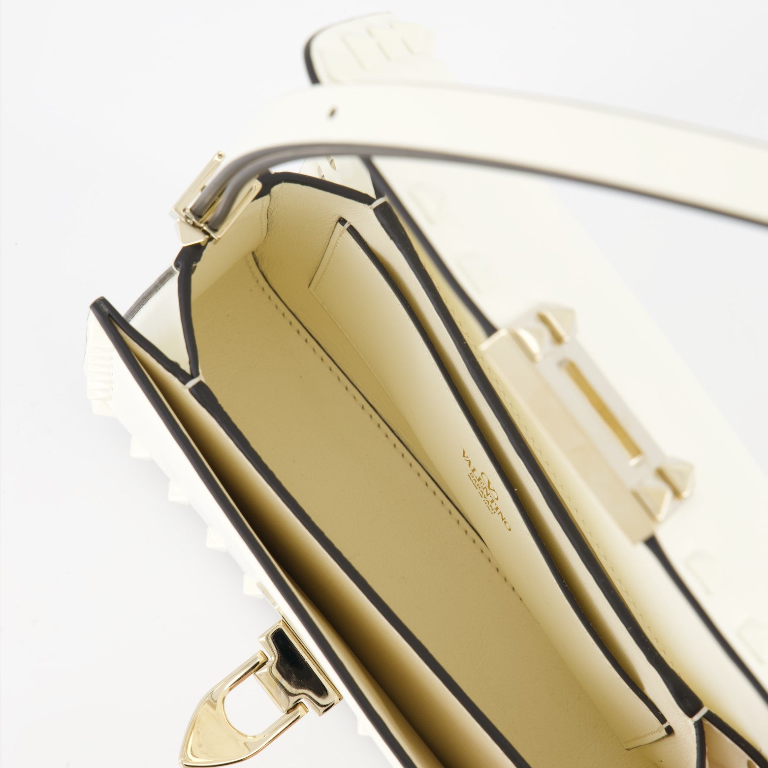 Bolsos de mano y al hombro Sac Rockstud 23 Valentino Garavani Blanco Femme