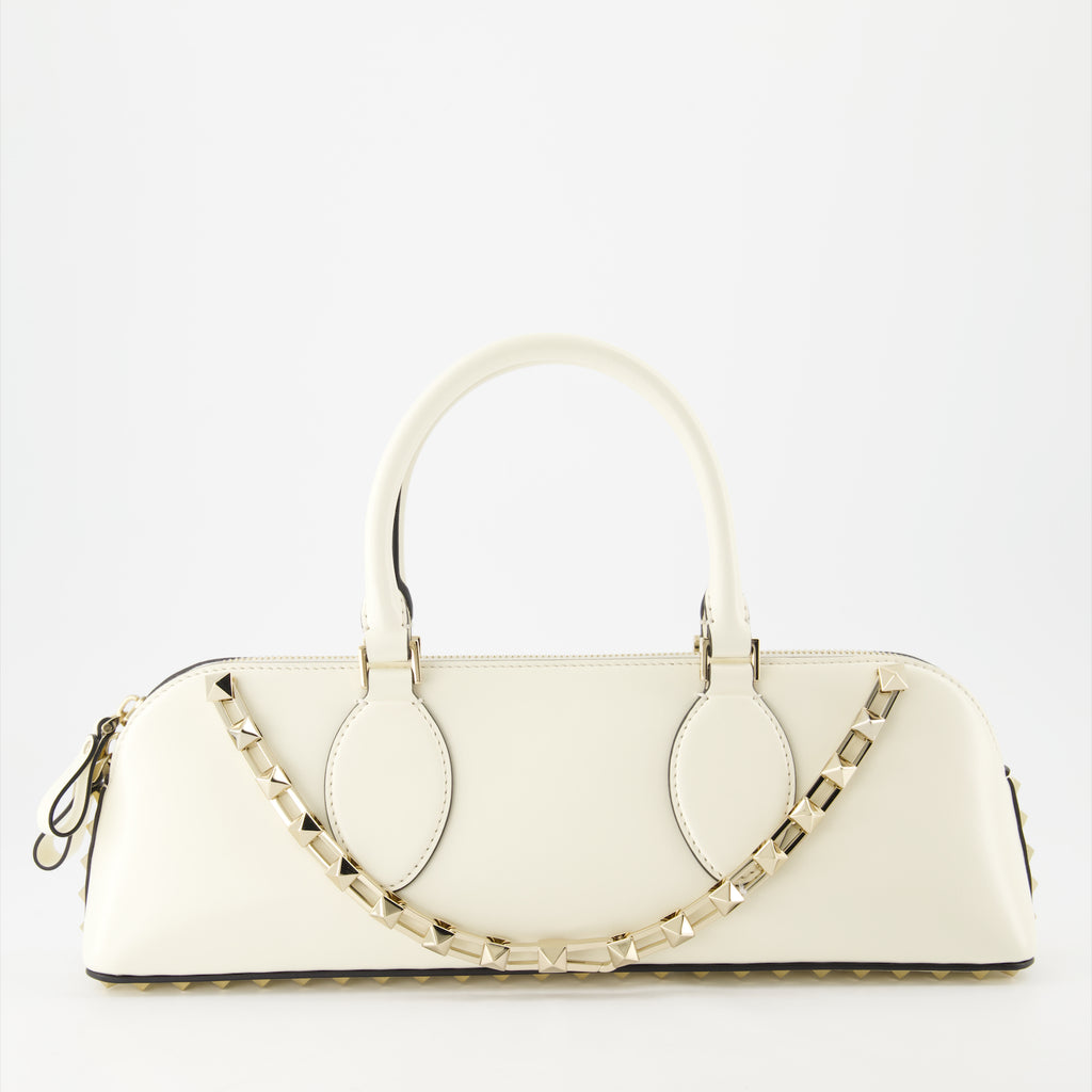Borse a mano e a spalla Borsa Rockstud East-West Valentino Garavani Bianco Femme