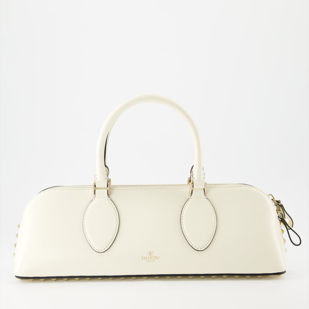 Borse a mano e a spalla Borsa Rockstud East-West Valentino Garavani Bianco Femme