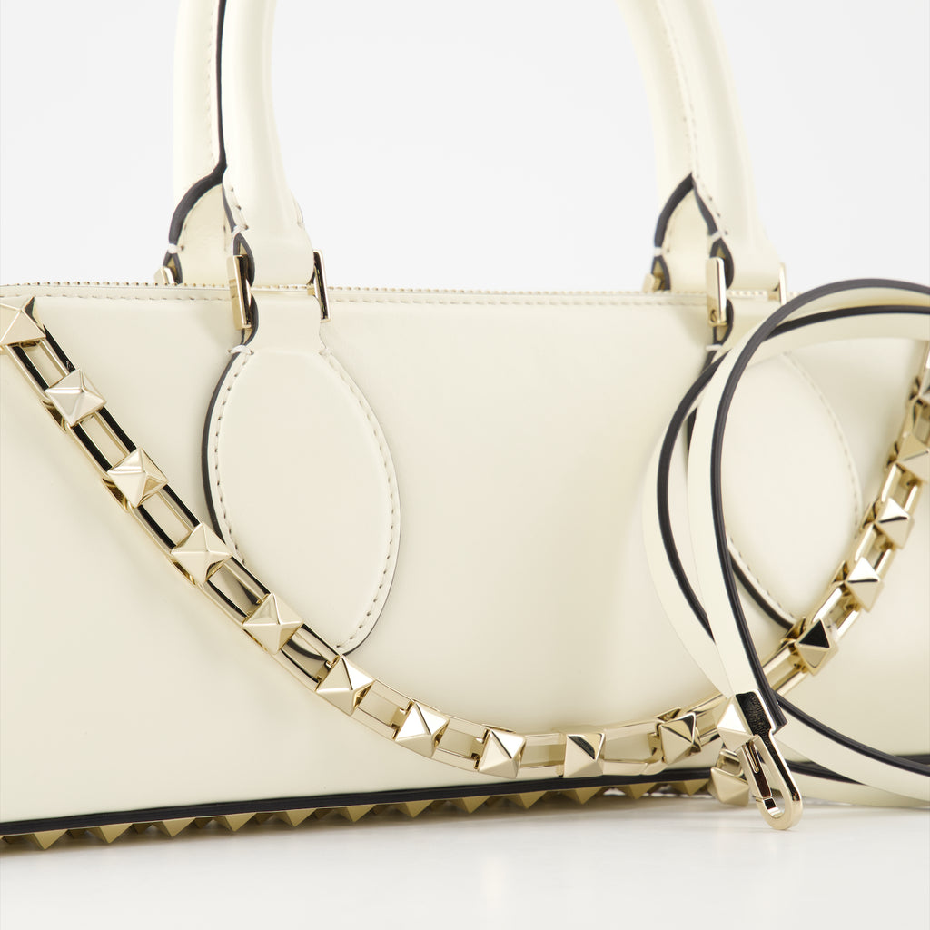 Borse a mano e a spalla Borsa Rockstud East-West Valentino Garavani Bianco Femme