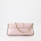 Umhängetaschen Sac Rockstud en cuir Valentino Garavani Rosa Femme