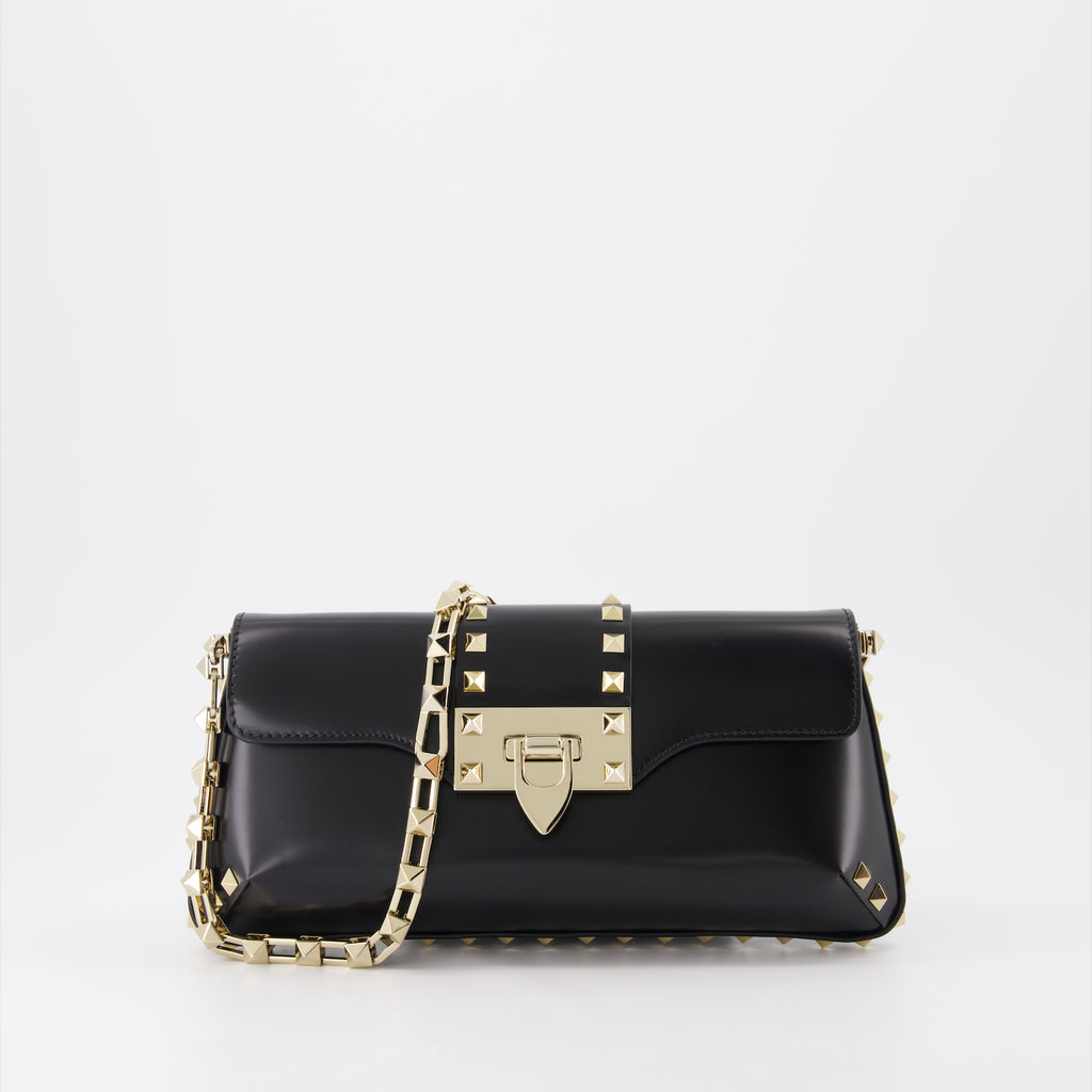 Sacs bandoulière Sac Rockstud en cuir Valentino Garavani Noir Femme