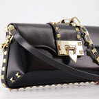 Sacs bandoulière Sac Rockstud en cuir Valentino Garavani Noir Femme