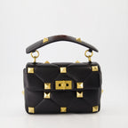Borse a tracolla Borsa Roman Stud Valentino Garavani Nero Femme