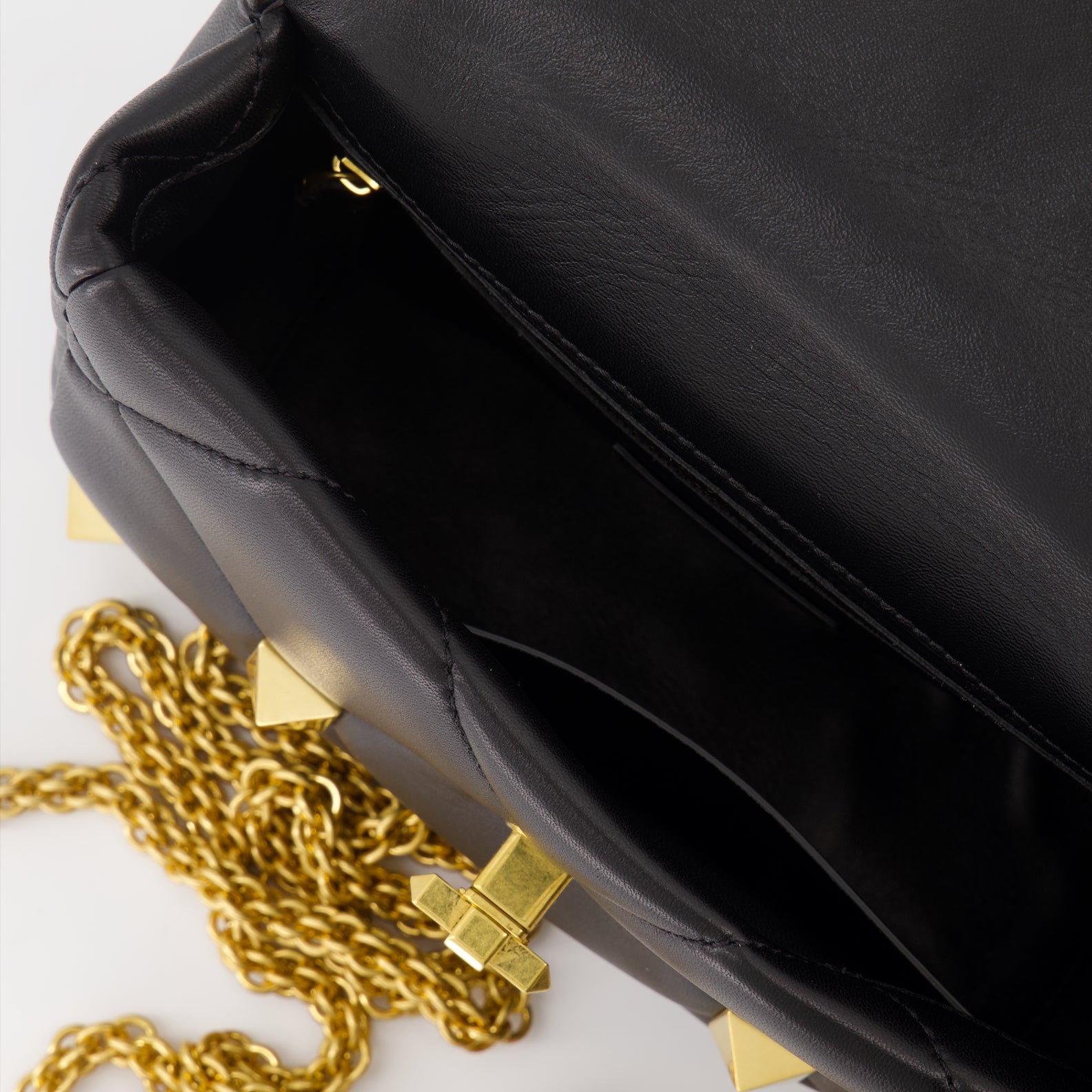 Borse a tracolla Borsa Roman Stud Valentino Garavani Nero Femme