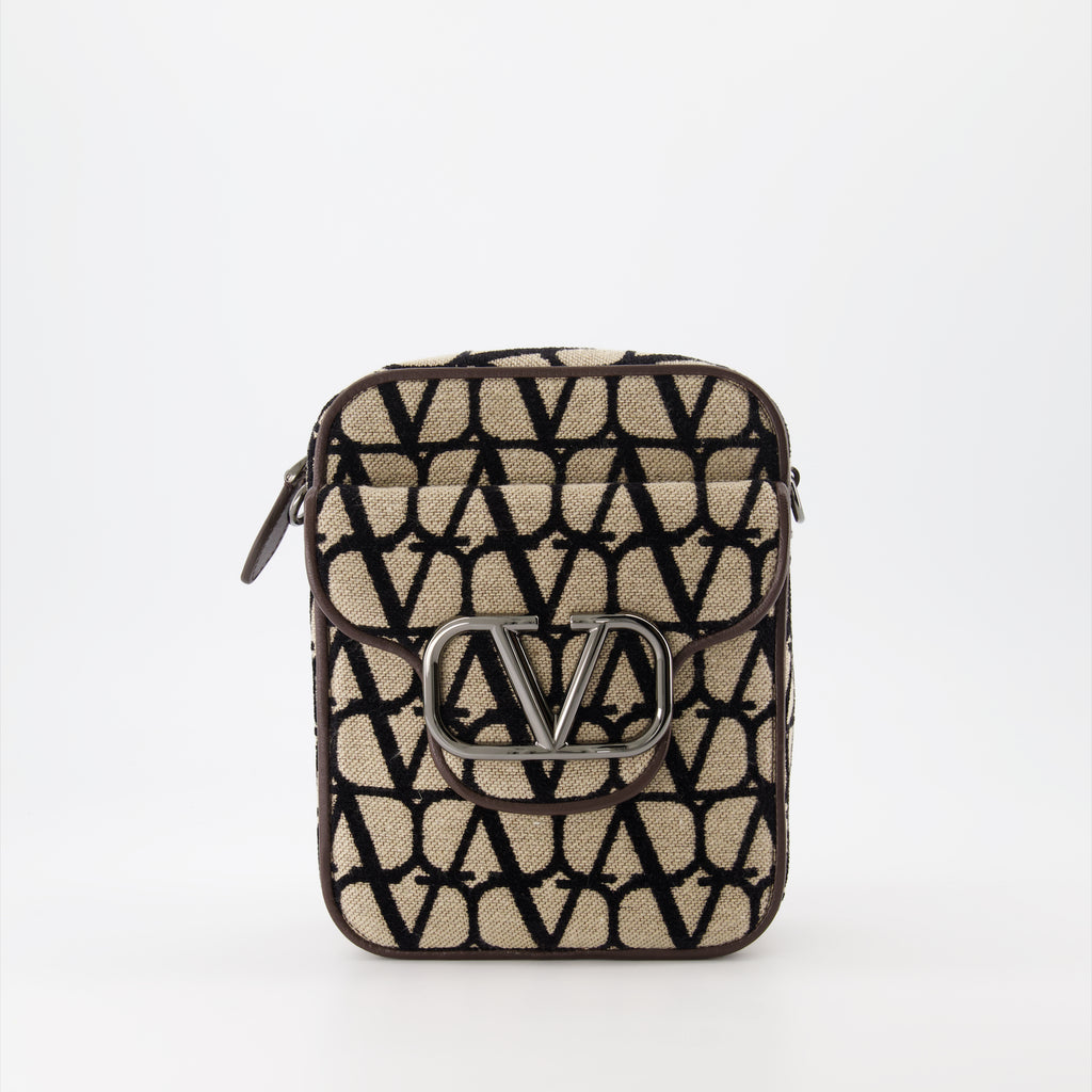 Sacs bandoulière Sac Locò en Toile Iconographe Valentino Garavani Marron Homme