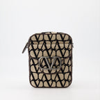 Sacs bandoulière Sac Locò en Toile Iconographe Valentino Garavani Marron Homme