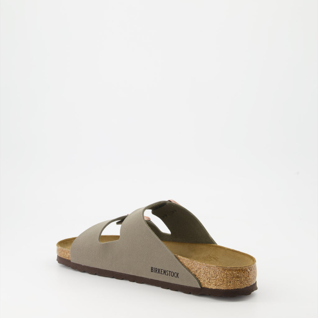 Zapatos abiertos Sandalias Arizona Birkenstock Caqui Unisexo