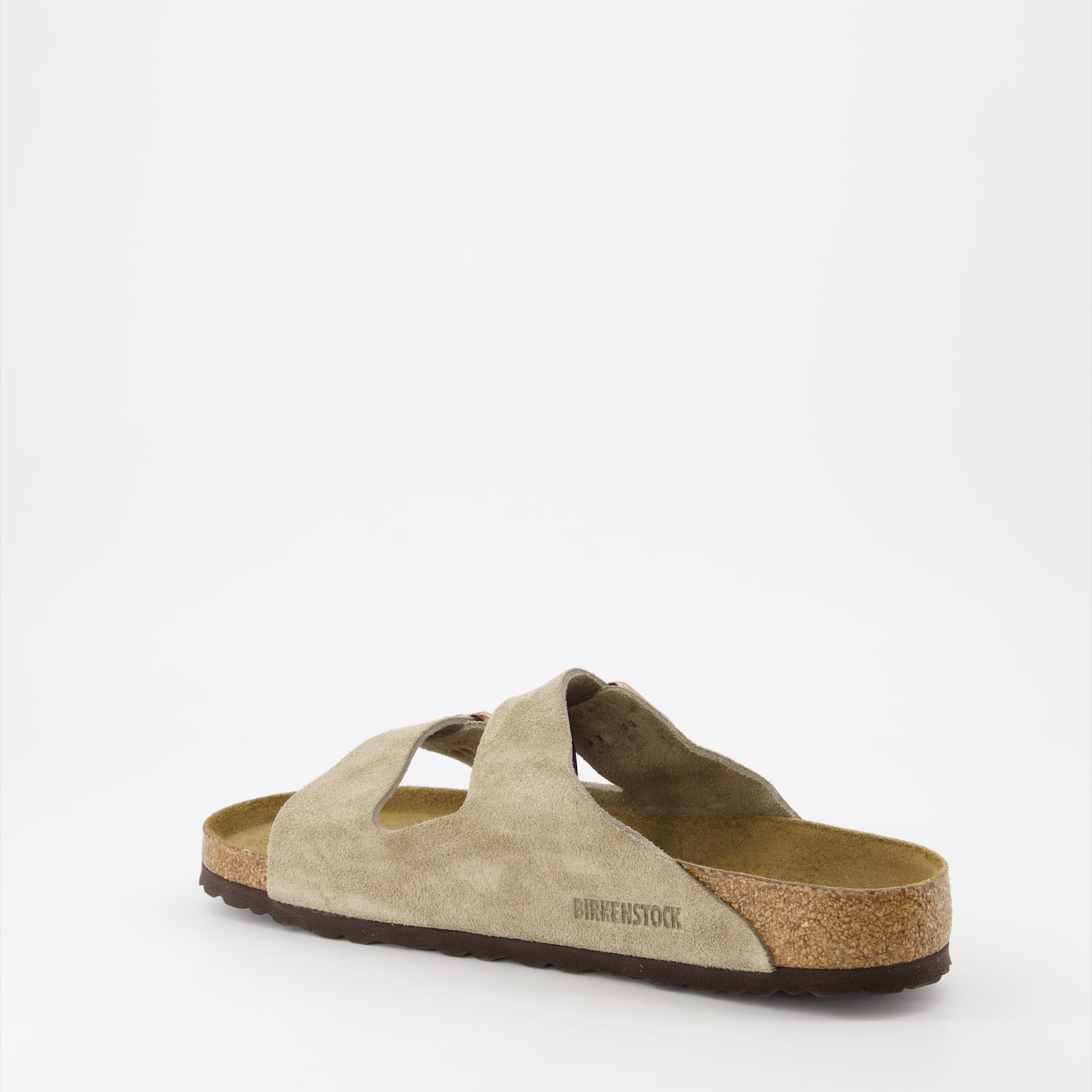 Chaussures ouvertes Claquettes Arizona Birkenstock Beige Unisexe