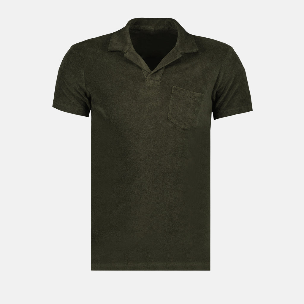Polos Polo Terry Orlebar Brown Caqui Homme