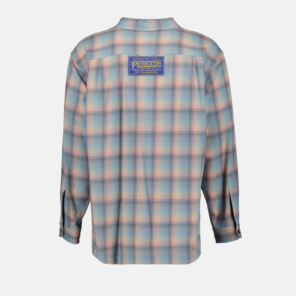 Hemden Chemise Pendleton Maison Margiela Blau Homme