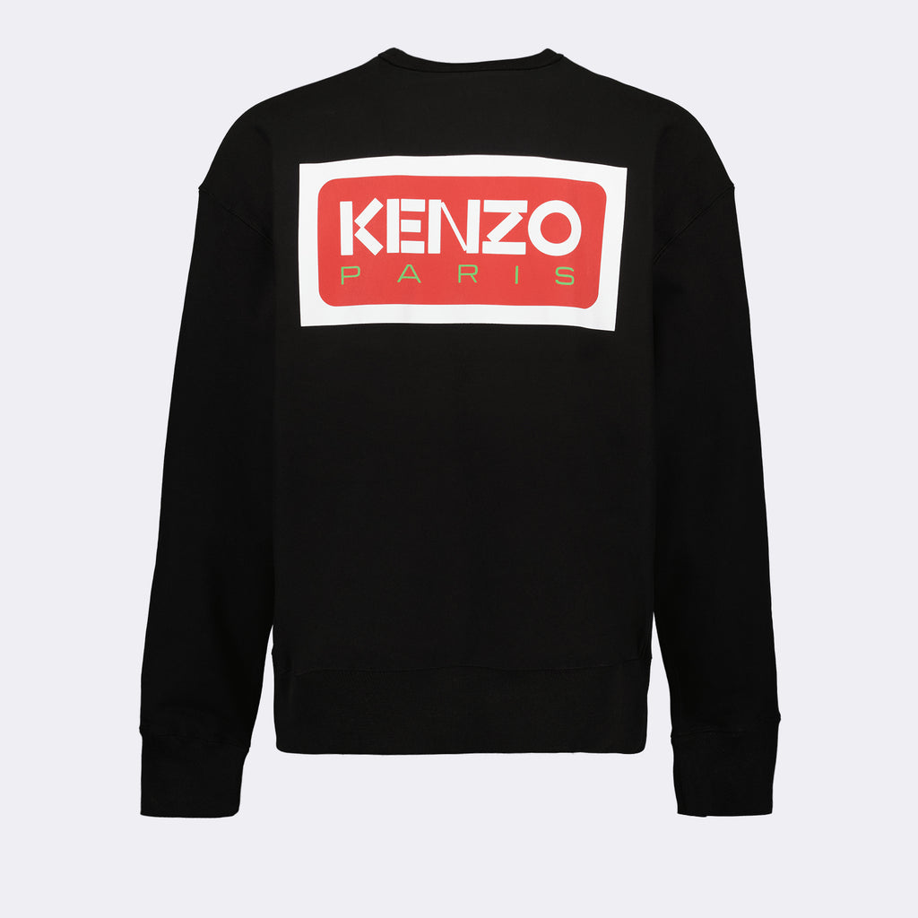 スウェットシャツ ロゴスウェットシャツ Kenzo 黒 男