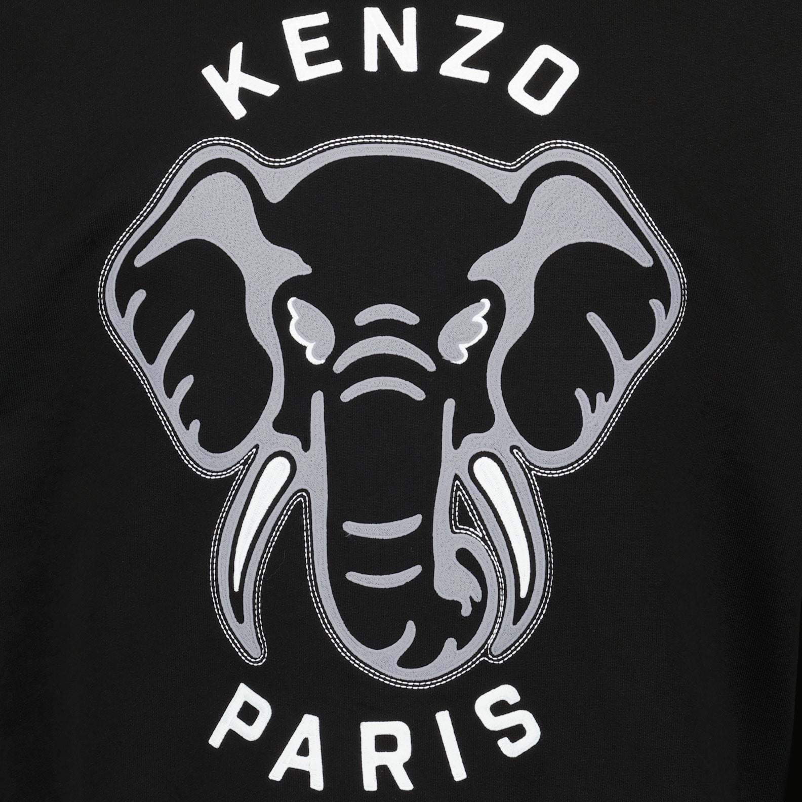 스웨트셔츠 Pull Kenzo Elephant Varsity Jungle Kenzo 검은색 Homme