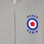 Sweatshirts Sweatshirt zippé Kenzo Target Kenzo Gris Homme