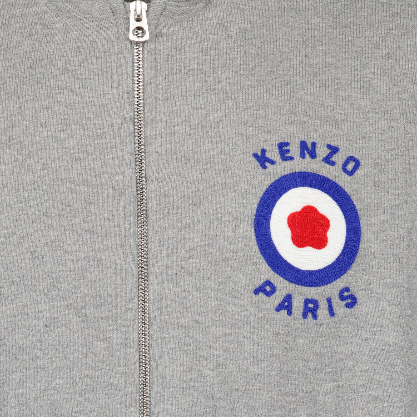 Sweatshirts Sweatshirt zippé Kenzo Target Kenzo Gris Homme