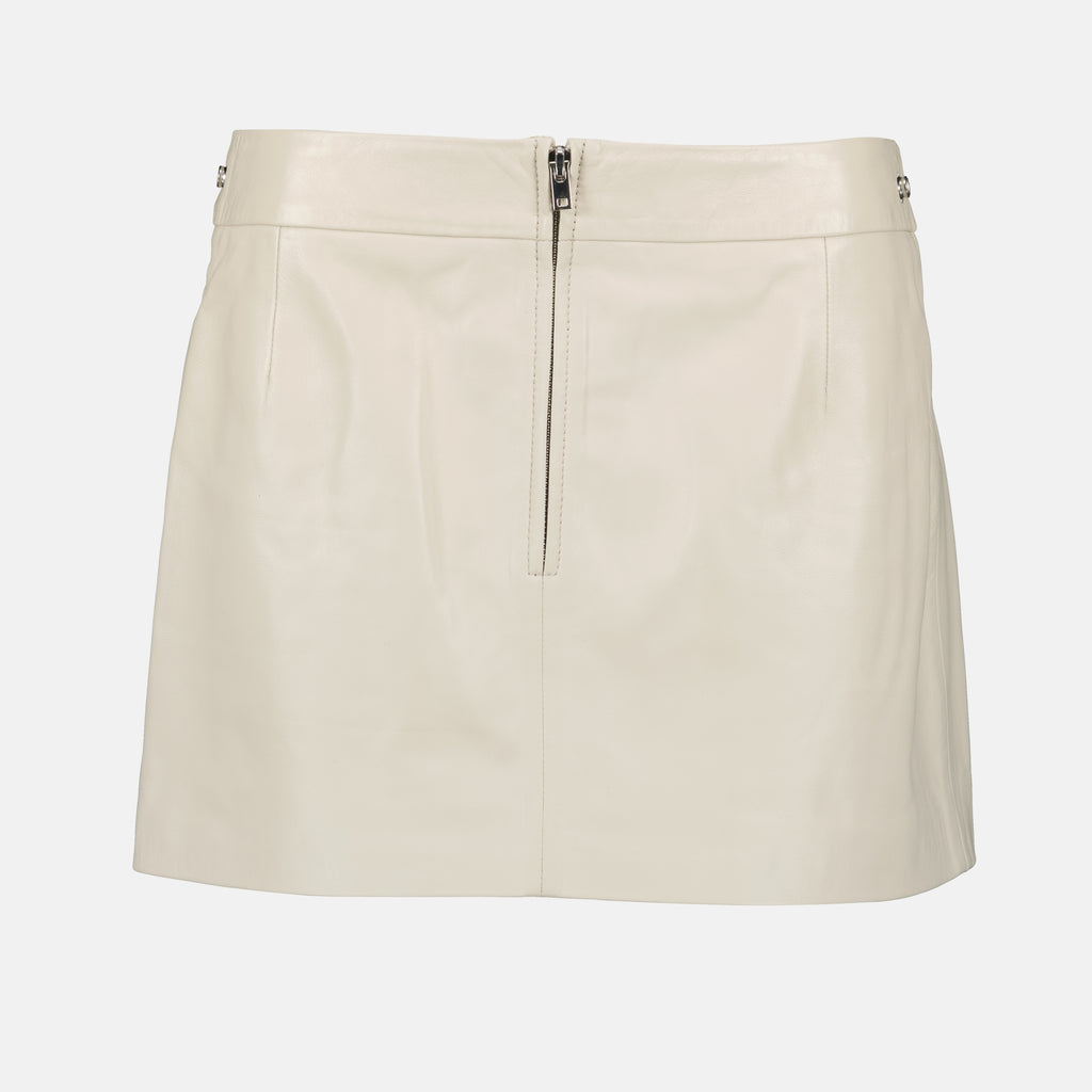 Gonne Gonna in Pelle Yori Iro Beige Femme