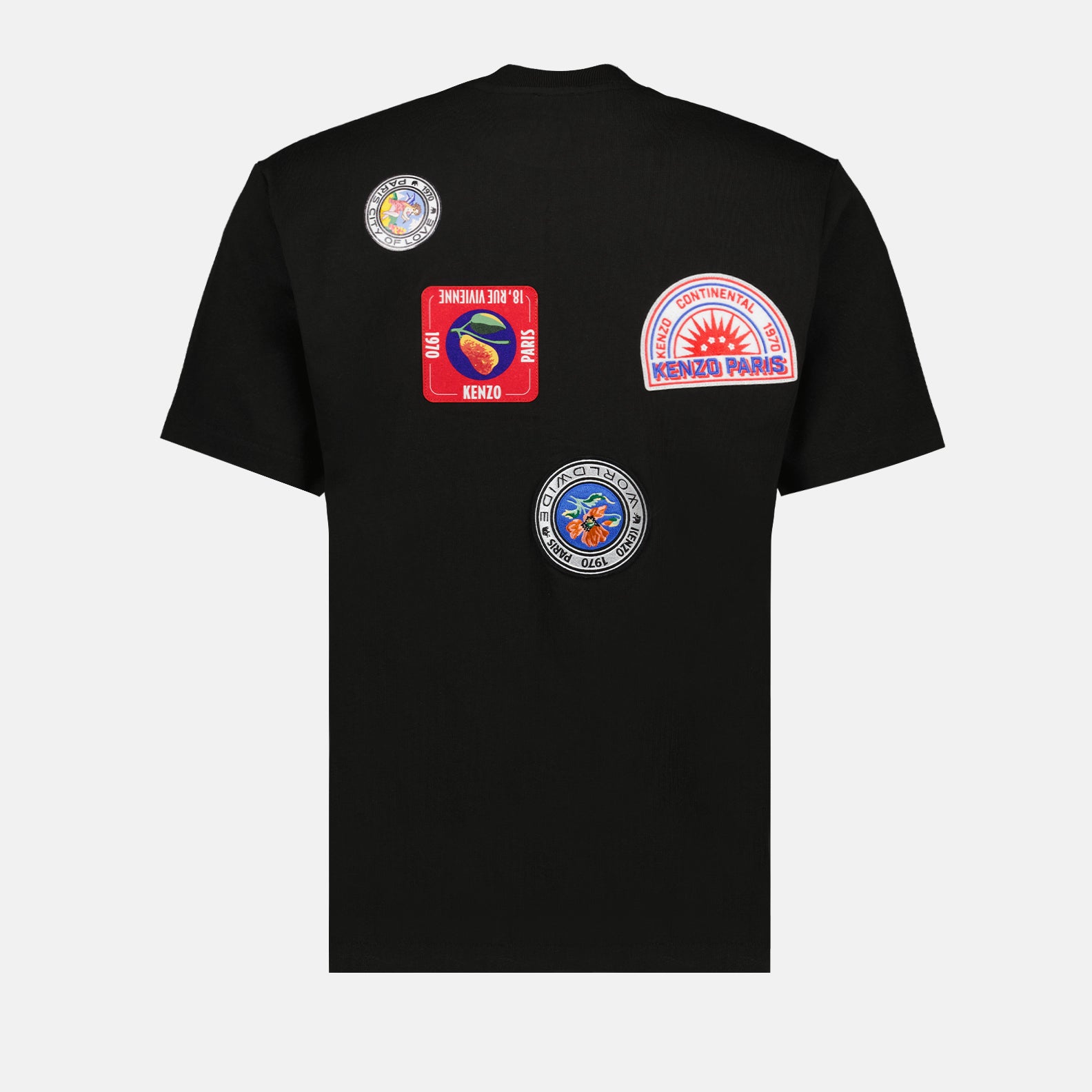 T-shirts Patched T-shirt Kenzo Black Man