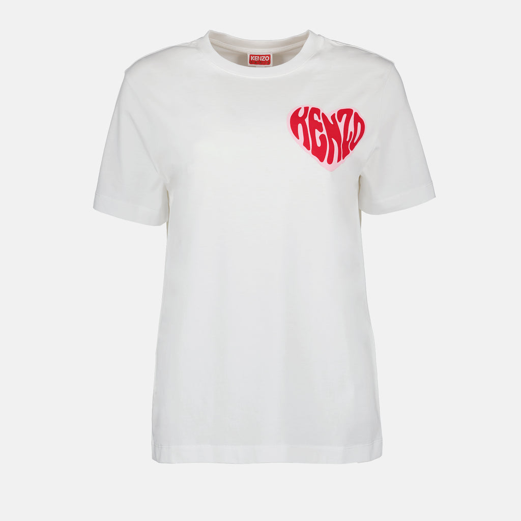 T-shirts T-shirt imprimé Hearts Kenzo Blanc Femme