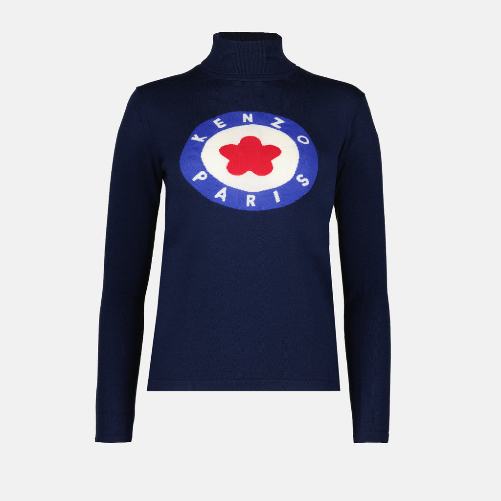 니트웨어 Pull Kenzo Target Kenzo 파란색 Femme
